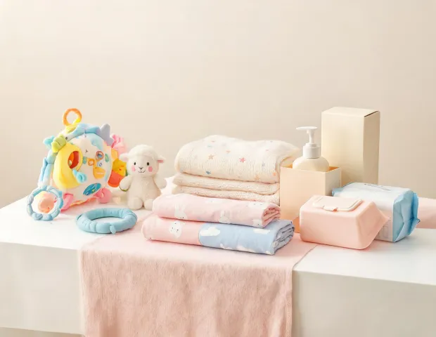 Baby shower gift display