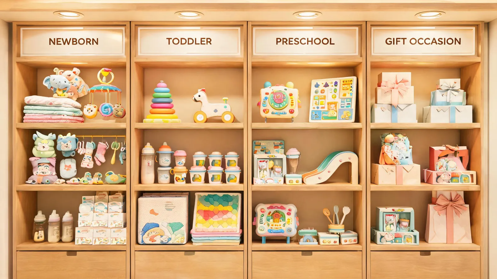 Bright Starts age and occasion display